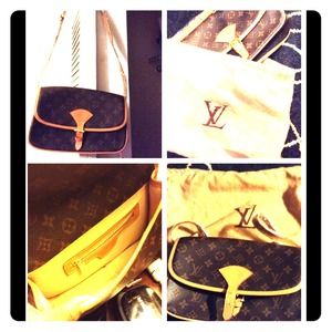 Louis Vuitton inspired shoulder bag