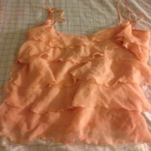 Silk peach cami shirt