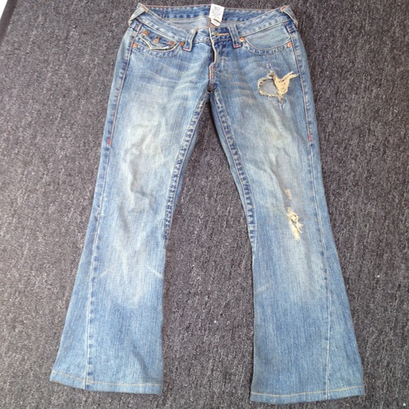 True Religion Jeans with Butterfly appliqué