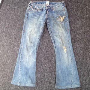 True Religion Jeans with Butterfly appliqué
