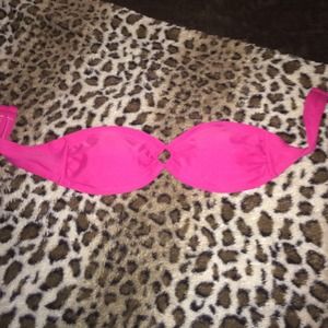 Cute pink swim bandeau