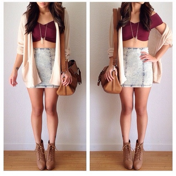 ❤️SOLD❤️Denim mini skirt