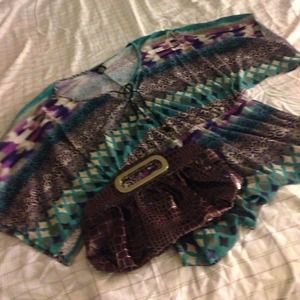 Aztec print shirt Sold on EBay