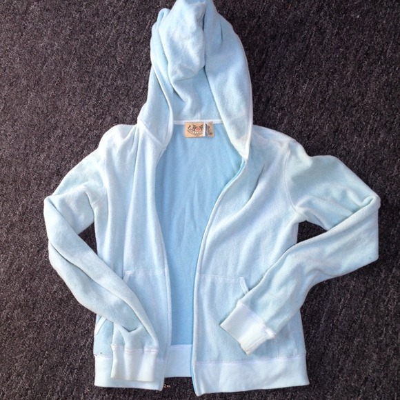 Juicy couture blue terry hoodie