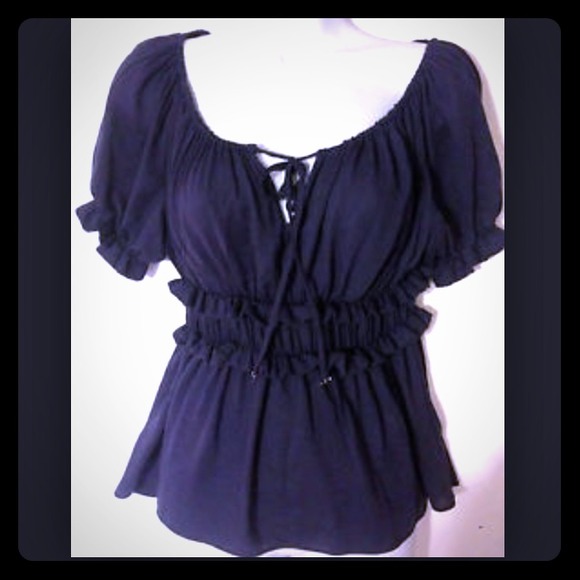Anthropology Purple Blue Blouse🌺
