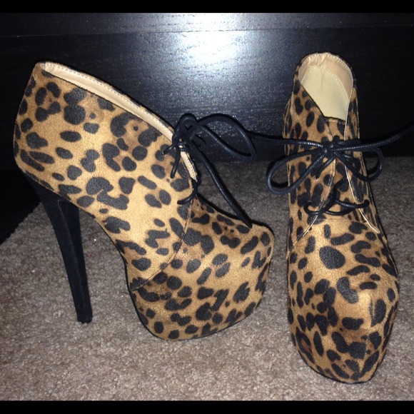 Leopard Print Booties