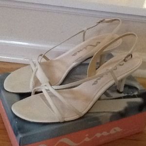 Nina bridal shoes dyed ivory.