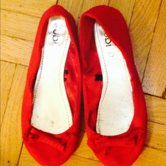Red Ballet Flats