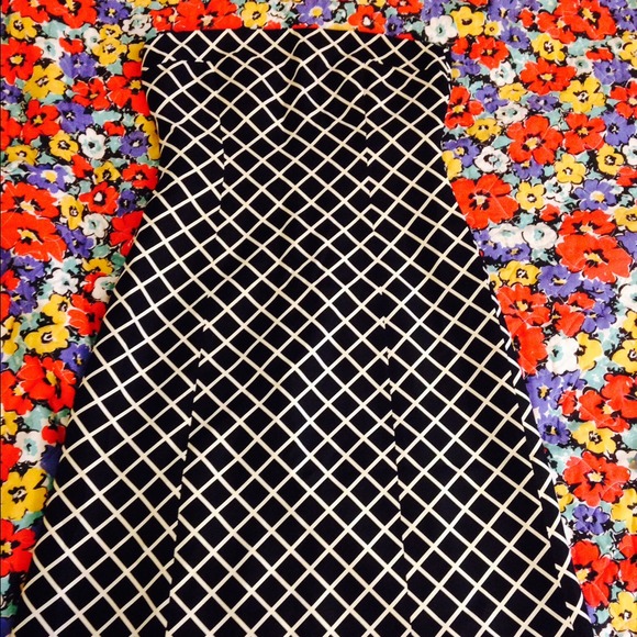 Silk J Crew Black & White Strapless Dress sz 6