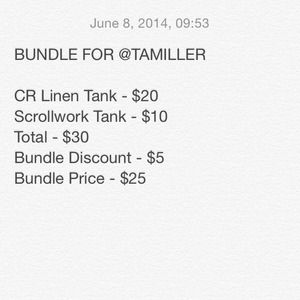 BUNDLE FOR @TAMILLER!
