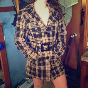 Buckle Button Up Coat