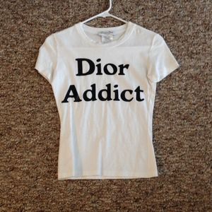 dior addict t shirt authentic