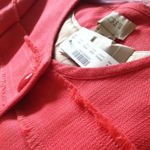 J.crew Salmon Collarless blazer - brand new