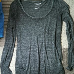*SoldAmerican Eagle AE dark grey long sleeve top M