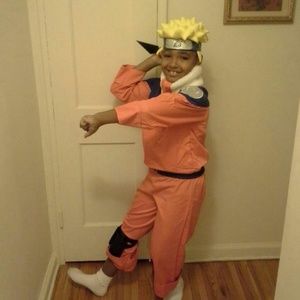 Naruto boys costume Sz 8-10 full set