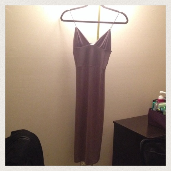 Misguided Slinky Strapy Midi Dress