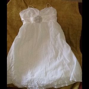 White feminine sun dress
