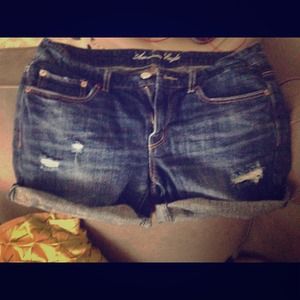 American Eagle Boyfriend MiDi jean shorts