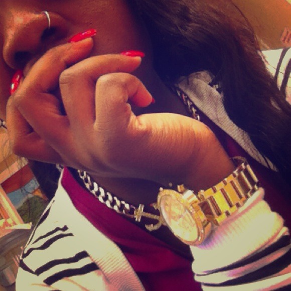 Gold Anchor Chain Necklace