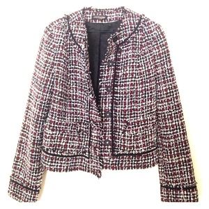EXPRESS BUTTON UP TWEED JACKET WITH LINING
