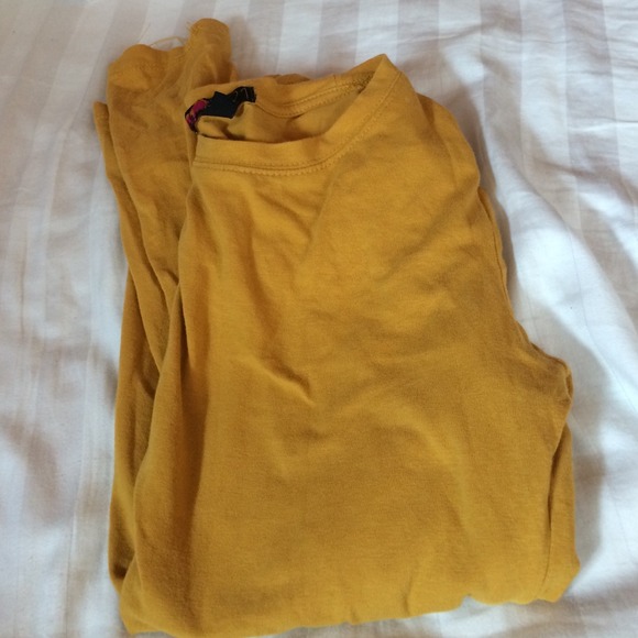 Goldenrod yellow long sleeve shirt!