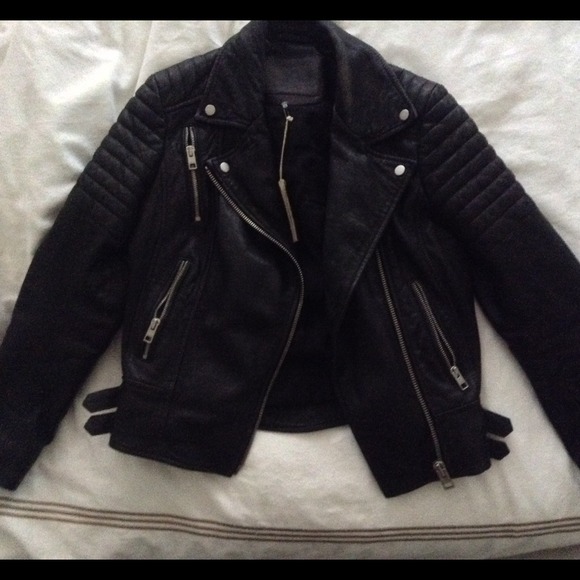 SOLD HOST PICK * NWT All Saints biker jacket 4 - Picture 2 of 4