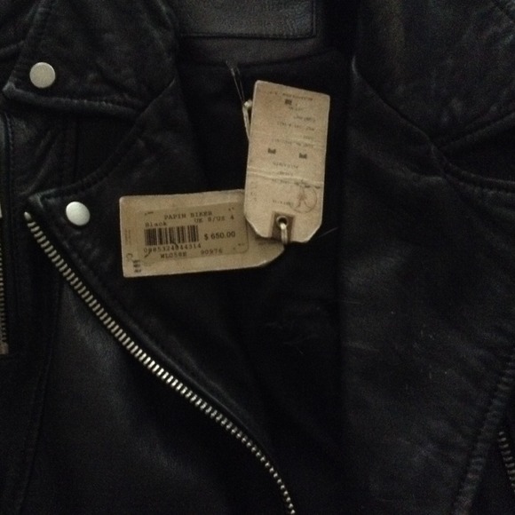 SOLD HOST PICK * NWT All Saints biker jacket 4 - Picture 4 of 4