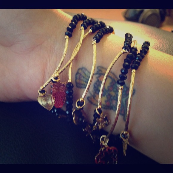 NEW- gold filled- black and blue set (2 sets)