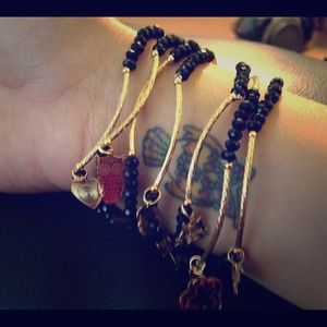 NEW- gold filled- black and blue set (2 sets)