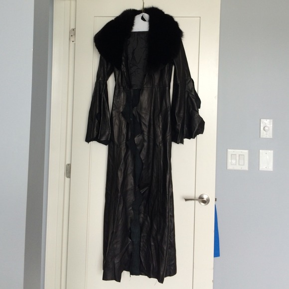 Leather and Fur Coat