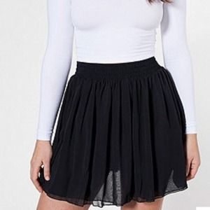 Black American Apparel Chiffon Skirt