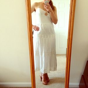 Ann Taylor Loft White Summer Dress