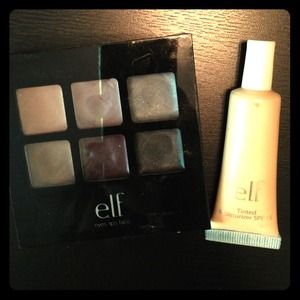 ELF cream eyeshadows and tinted moisturizer