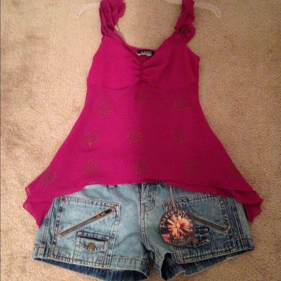 Sheer Purple Tank Top - Picture 4 of 4