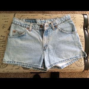 Light Blue Levi Shorts