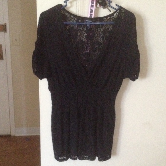 Black See-Through Blouse - Picture 1 of 3