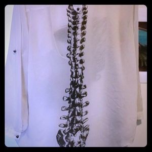 Spine blouse in off white