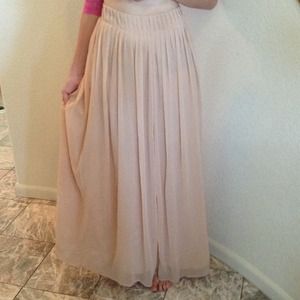 Beige Maxi Skirt