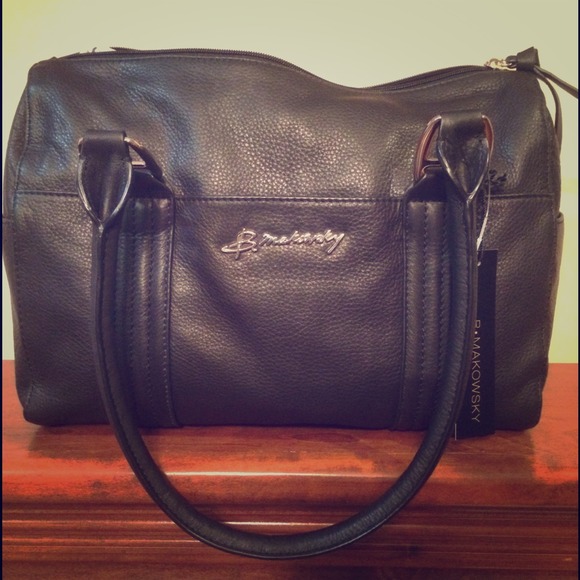 B.Makowsky Genuine Leather Handbag NWT