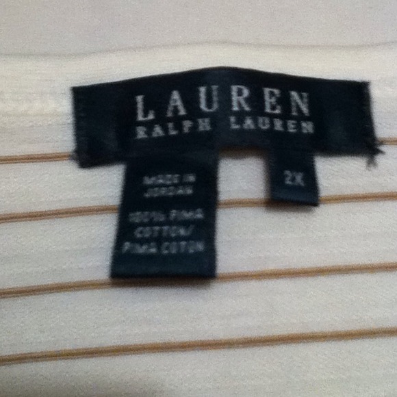Lauren Ralph Lauren Cotton Tank Size 2X - Picture 3 of 3