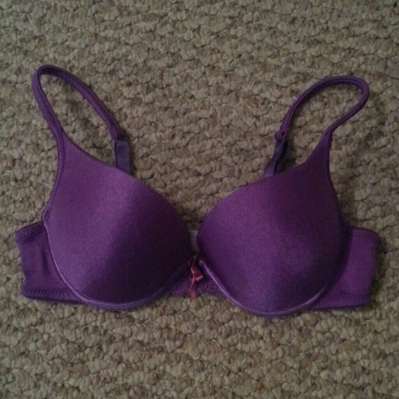 Purple push up bra