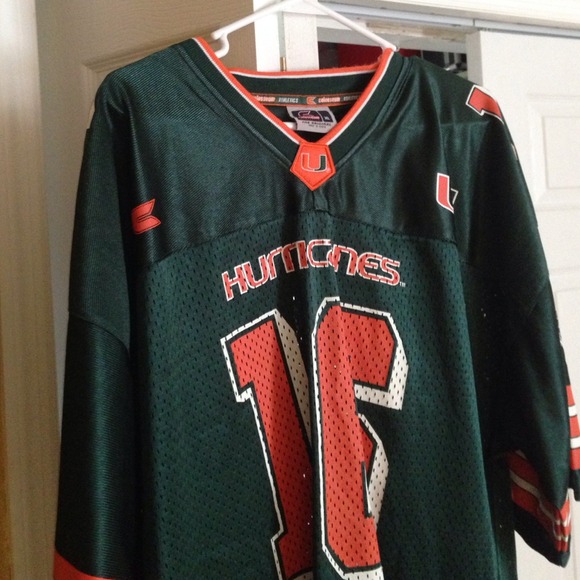 Miami Hurricane green #16 jersey
