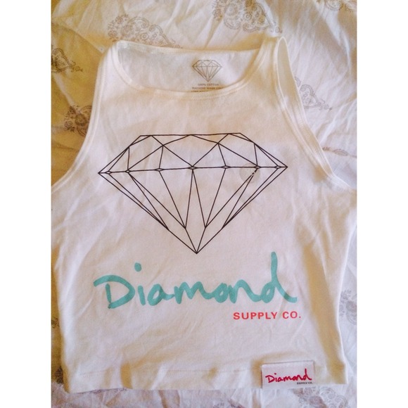 💙😻 HOT White diamond supply co. crop top