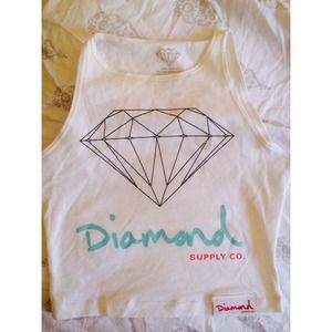 💙😻 HOT White diamond supply co. crop top