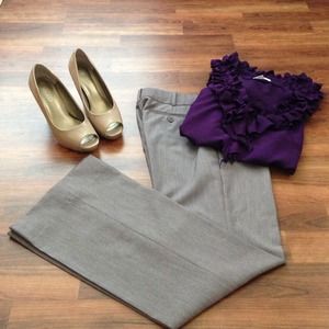 Gray BCBG Maxazria Dress Pants--perfect condition!