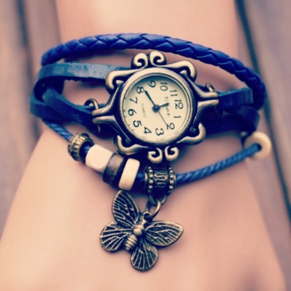 Jewelry - ❌❌SOLD❌❌Leather Vintage Watch Bracelet