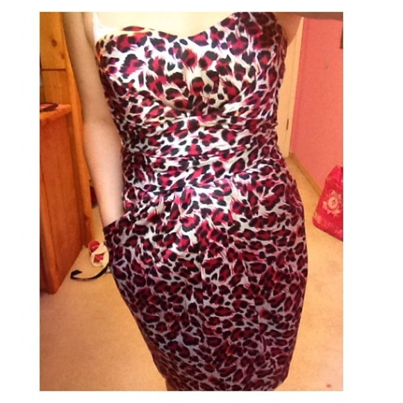 🎀Pink cheetah dress🎀