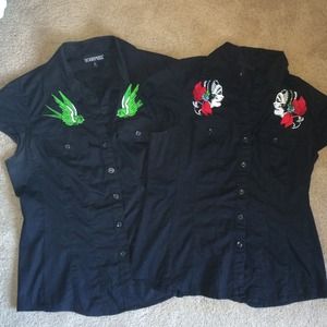 2 for $20 rockabilly shop tops!