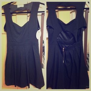 black dress with cutouts