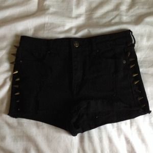 high-waisted shorts
